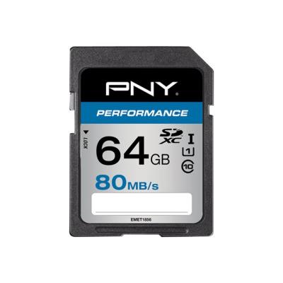 PNY Performance - flashgeheugenkaart - 64 GB - SDXC UHS-I