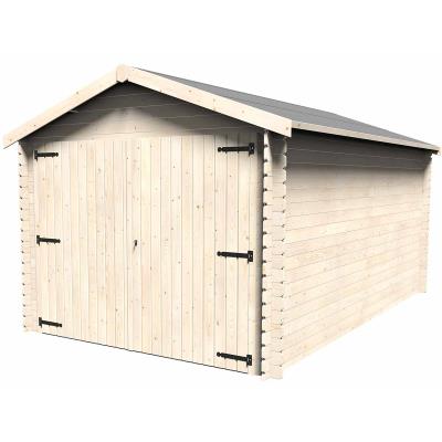 Garage en bois 28 mm - 14,24 m²