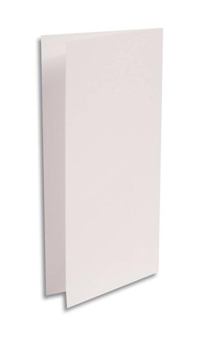 Paquet de 25 cartes pliées Pollen 106x213mm Blanc Irisé 210g