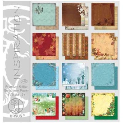 Ursus scrapbooking-papier-block premium glitter version 3 70370099