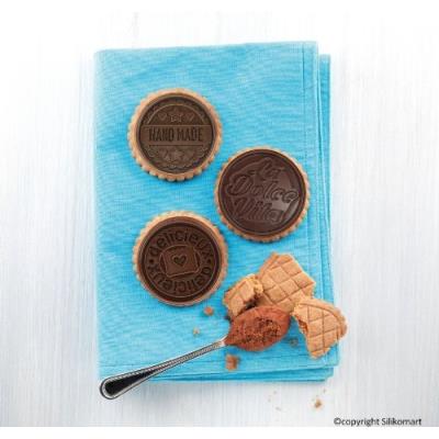 Kit moule en silicone pour biscuits ronds au Dolce Vita Silikomart - vue 2