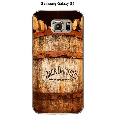 Coque Samsung Galaxy S6 design Jack Daniel's tonneau