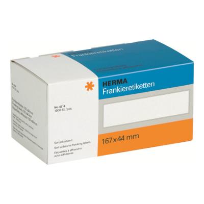 HERMA - zelfklevende frankeeretiketten met tabrand - 1000 etiket(ten)