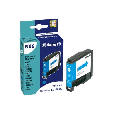 Pelikan B06 - cyaan - inktcartridge (alternative for: Brother LC1000C)