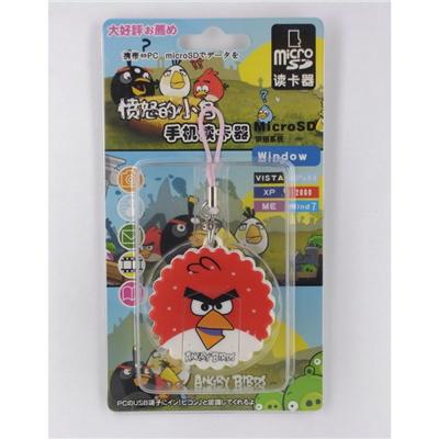 Angry Birds - Strap Adaptateur Mini SD Clé USB - Rouge