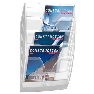 Corbeille Cep murale 5 cases transparentes