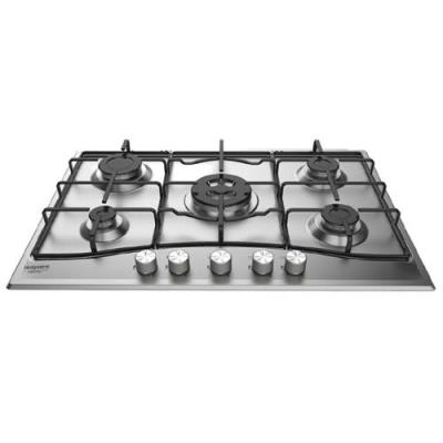 Hotpoint Ariston Newstyle PCN 752 T/IX/HA - Table de cuisson au gaz - 5 plaques de cuisson - Niche - largeur : 55.5 cm - profondeur : 47.5 cm - acier inoxydable - acier inoxydable