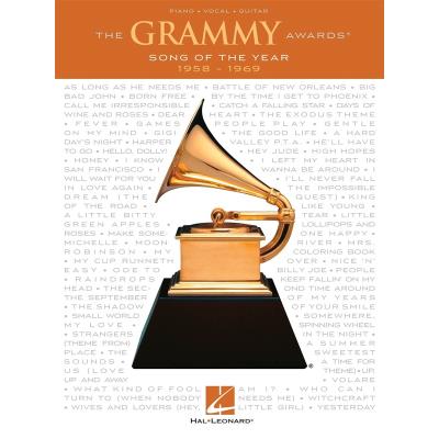Partitions variété, pop, rock... HAL LEONARD GRAMMY AWARDS SONG OF THE YEAR 1958-1969 - PVG Piano voix guitare