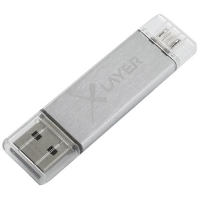 Xlayer BI 704 réglage On-The-Go USB 2.0 16 Go Argent