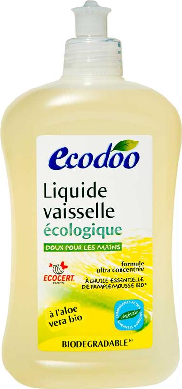 Ecodoo - Liquide Vaisselle Écologique, Pamplemousse Et Aloe Vera Bio, 500 Ml