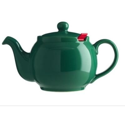 LONDON TEAPOT COMPANY-CHATSFORD 4-CUP TEAPOT WITH ONE RED FILTER, GREEN