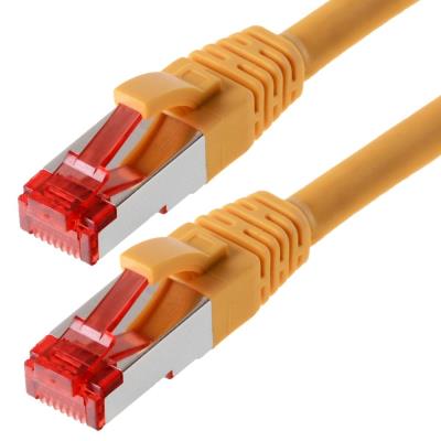 Patchcable s ftp (pimf) cat 6 jaune 0,5m - patchcable avec schmalem knickschutz helos 118007