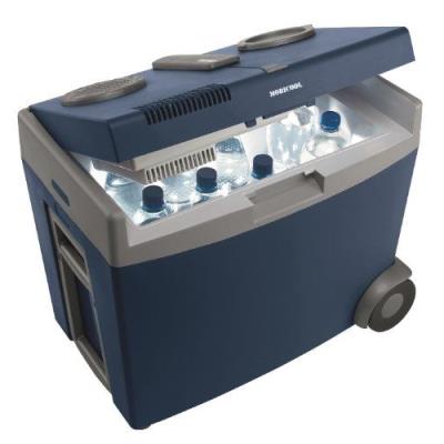 Mobicool w40 acdc glacière thermoélectrique avec roulettes, gris bleu, 39 l, 12 230 v
