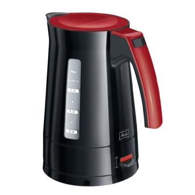 Melitta 100301 bouilloire enjoy 2400 w, 1,7 litres, noir/rouge