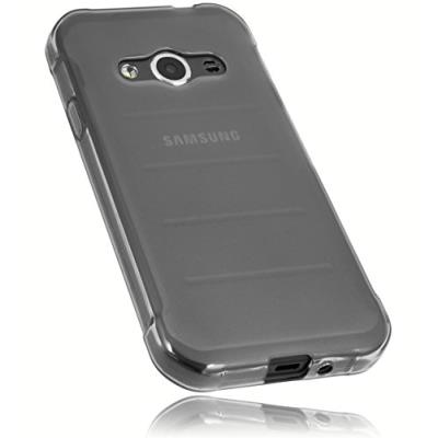 mumbi Coque pour Samsung Galaxy Xcover 3 transparent noir (import Allemagne)