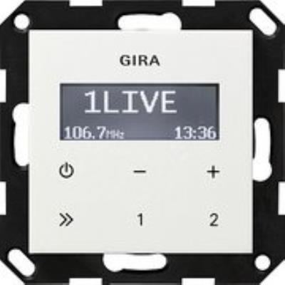 Gira 228403 up-radio rds ohne lautsprecher system 55 reinweiß