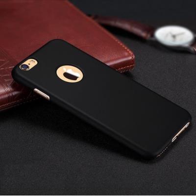 Coque Silicone Couleurs IPHONE 6/6S PLUS Mat Ultra Mince Protection Gel Souple Housse Etui (NOIR)