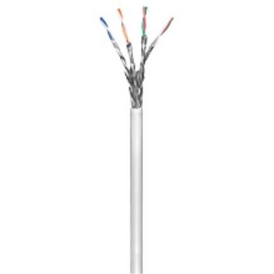 Wentronic cat 6 câble de transmission 4x 2x awg23 1 treillis blindé 100 m gris