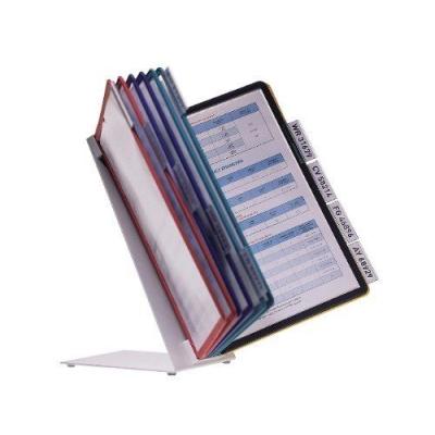 Durable - Réf 5570/00 - Vario - Support de présentation avec 10 pochettes et 10 onglets - Couleurs assorties - A4 Import Royaume Uni