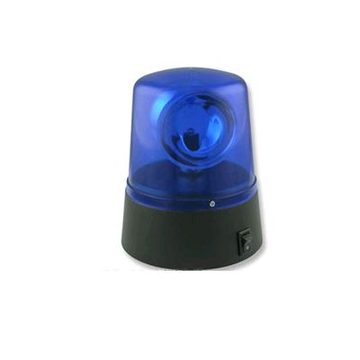 Jeu de Lumière - Mini Gyrophare de couleur bleu a pile - Hauteur 12 cm - Disco et fete