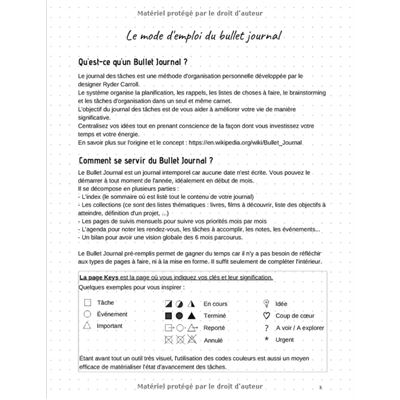  Bullet Journal: Agenda intemporel pré-rempli - format 21,59 cm  x 27,94 cm - 150 pages (French Edition): 9798616185907: Editions, Ludika:  Books