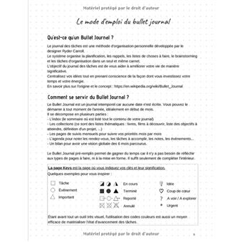 Bullet Journal: Agenda intemporel pré-rempli - format pratique 15