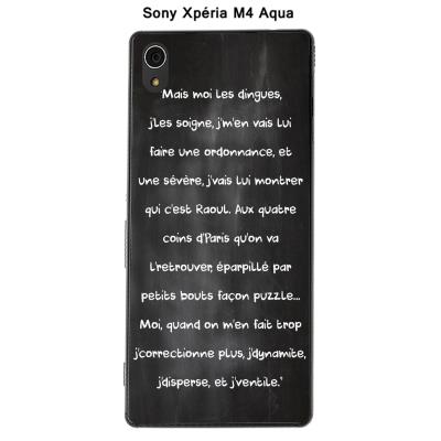 Coque Sony Xpéria M4 Aqua - Citation tableau-20