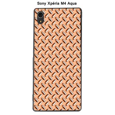 Coque Sony Xpéria M4 Aqua - Métal couleur Tangerine