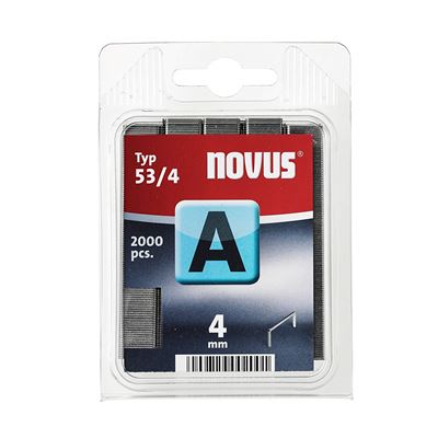 Novus 042-0354 Blister de 2000 Agrafes fines 53/4 Rouge