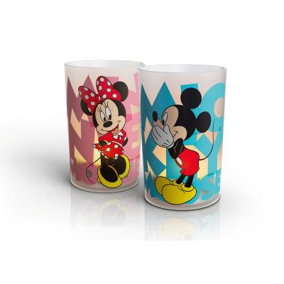 PHILIPS 717125516 CANDLELIGHTS DISNEY MICKEY ET MINNIE LOT DE 2 PHOTOPHORES BOUGIES LED