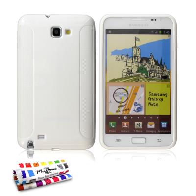 Coque Souple ORIGINAL Ultra Fine Blanc , ExtraGrip, Premium de MUZZANO pour SAMSUNG GALAXY NOTE