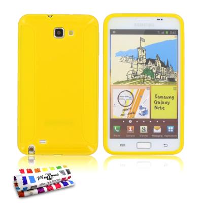 Coque Souple ORIGINAL Ultra Fine Jaune , ExtraGrip, Premium de MUZZANO pour SAMSUNG GALAXY N7000