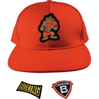 casquette et 3 écussons rouge junior