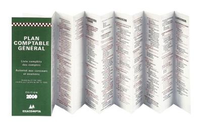 Plan comptable Exacompta accordéon 18x8,5cm