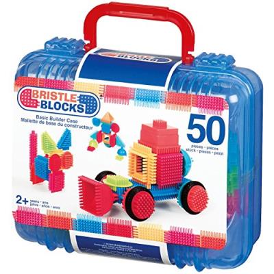 Bristle blocks - ba3081mtz - jeu de construction - blocs de construction 50 pièces - kit de base avec valisette