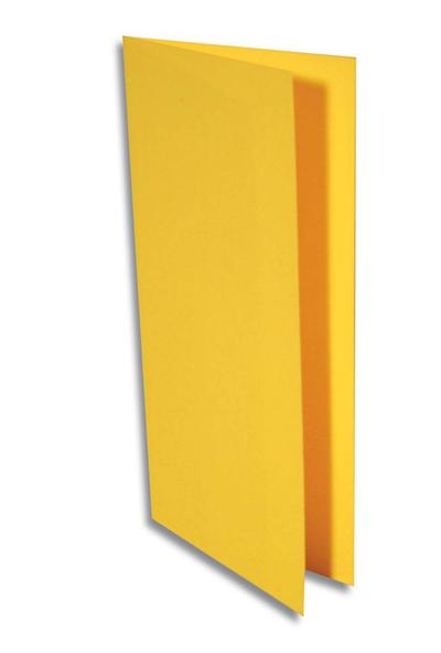 Paquet de 25 cartes pliées Pollen 106x213mm Jaune Soleil 210g