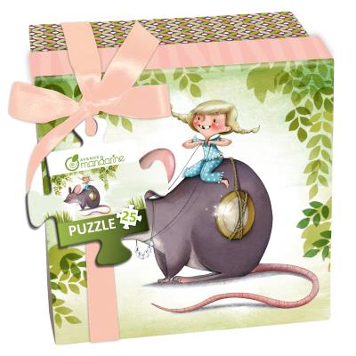 Puzzle 25 pièces : la petite souris avenue mandarine