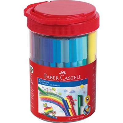 Faber-Castell 155550 Feutre Permanent-Boîte De 50 Pièces