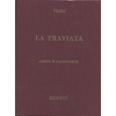 Partitions classique RICORDI VERDI G. - TRAVIATA - CHANT ET PIANO Voix solo, piano