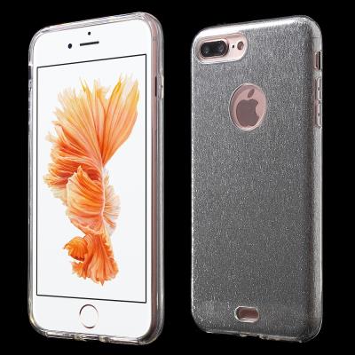 Coque en TPU 3 en 1 brillant pour iPhone 7 plus - Silver