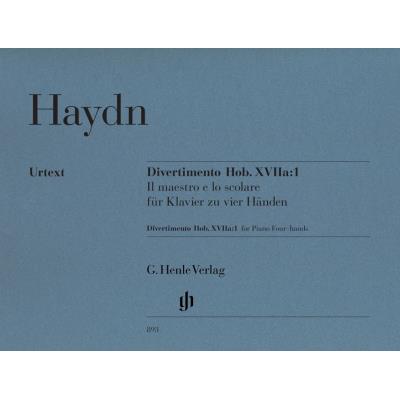 Partitions classique HENLE VERLAG HAYDN J. - DIVERTIMENTO IN F MAJOR HOB. XVIIA:1 – IL MAESTRO E LO SCOLARE - PIANO 4 MAINS Piano