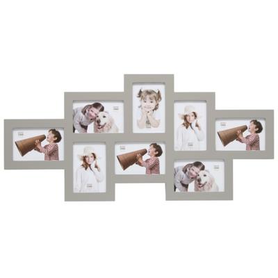 Cadre multivues Croco pour 8 photos 10x15 - Beige clair