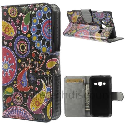 Housse etui coque portefeuille PU cuir pour Samsung G318H Galaxy Trend 2 Lite  - PAISLEY