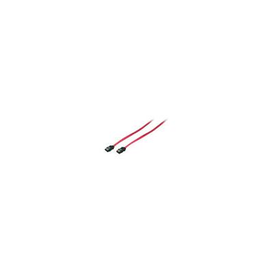S-ATA - Logilink - Cable with latch, 2x male, red, 0,75M