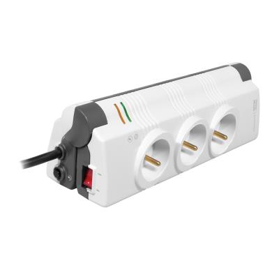 WATT & CO Multiprise parafoudre pliable CONFERENCE 6 ports 16A +2 USB