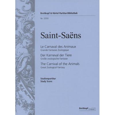 Partitions classique EDITION BREITKOPF SAINT-SAENS C. - LE CARNAVAL DES ANIMAUX - CONDUCTEUR POCHE Format poche