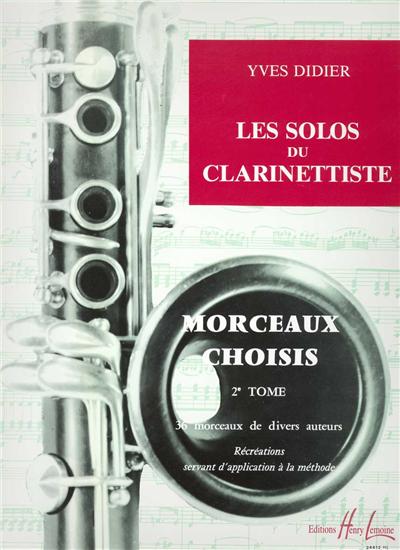 LES SOLOS DU CLARINETTISTE VOL 2