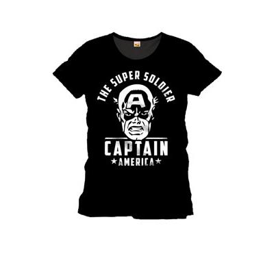 Marvel - Captain America - T-Shirt The Super Soldier noir (XL)
