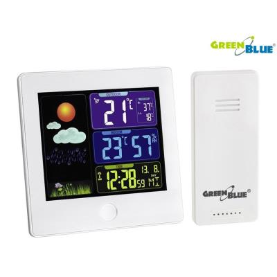 Greenblue gb521 station météo sans fil avec dcf (blanc) gb521w