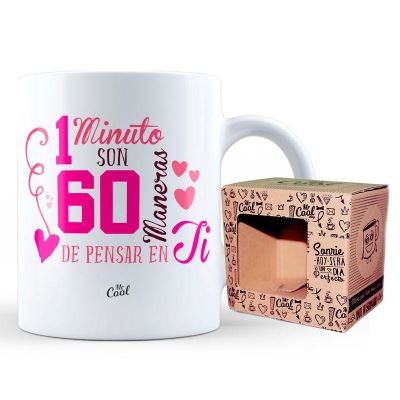 1 minute tasse sont 60 façons de penser à vous